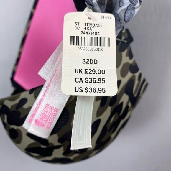 PINK Victoria’s Secret Wear Everywhere Strappy Back Push Up Bra 32DD - Picture 9 of 9